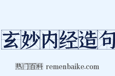 玄妙内经造句是什么意思的图片